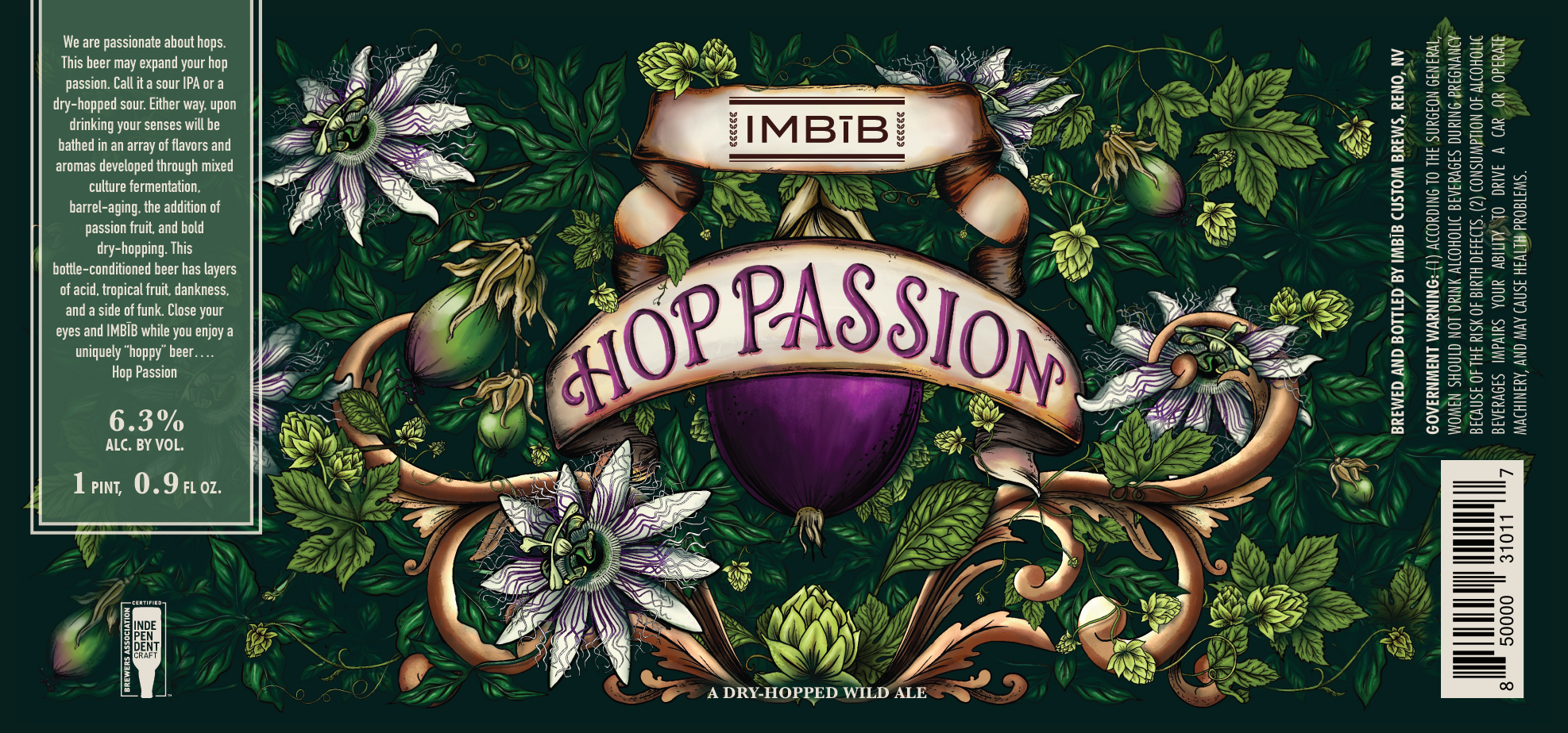 beer label design, handcrafted, illustration, botanical, design, packaging